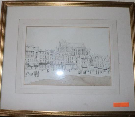 Augustus John Cuthbert Hare (1834-1903) View of Notre Dame,